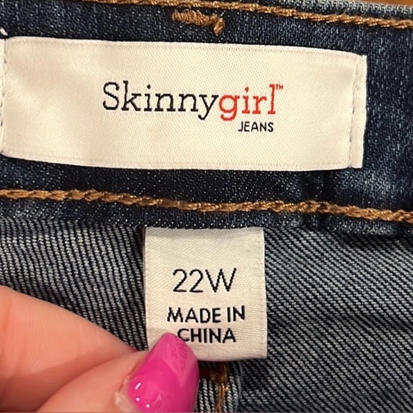 Skinny Girl women’s Celeste straight medium Wash high waisted jeans 22W NWT - Picture 6 of 10